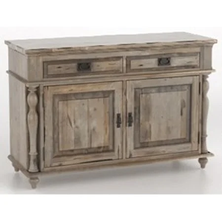 Customizable Buffet with Distressed Finish